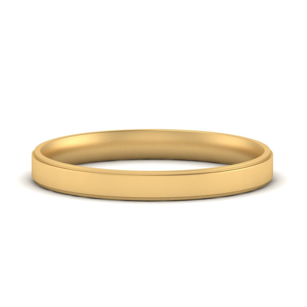 4 mm Steps Edge Comfort Fit Mens Band
