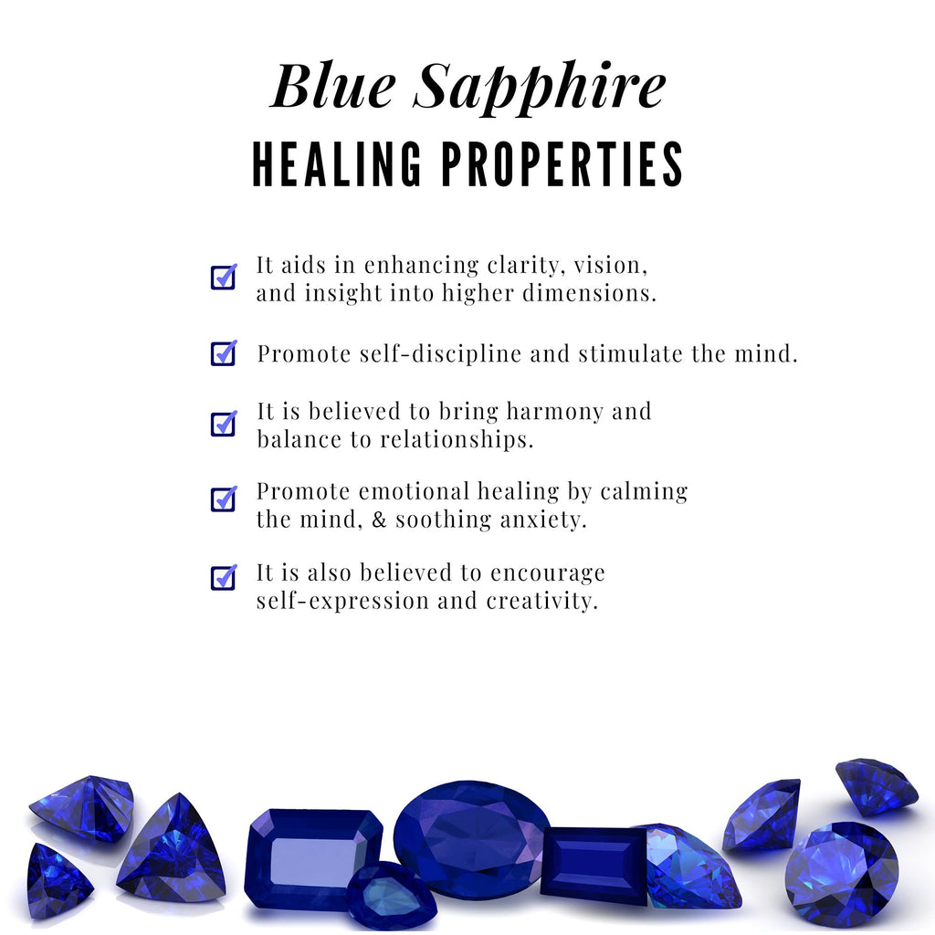 Blue Sapphire and Diamond Toi Et Moi Ring