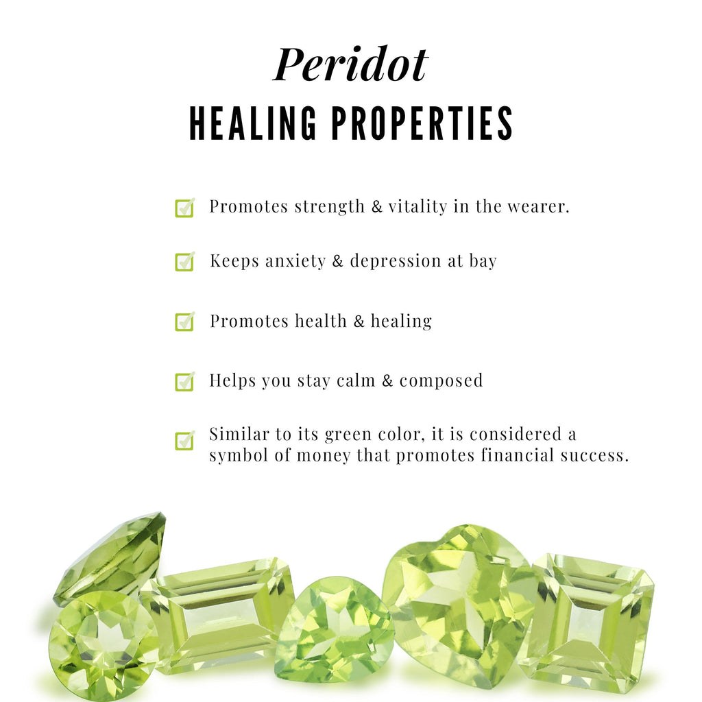 Peridot Toi et Moi Diamond Infinity Ring