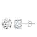Round Cut 2.5 CT Lab Grown Diamond Solitaire Stud Earrings