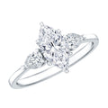 Certified Lab Grown Diamond Three Stone Engagement Ring for Women