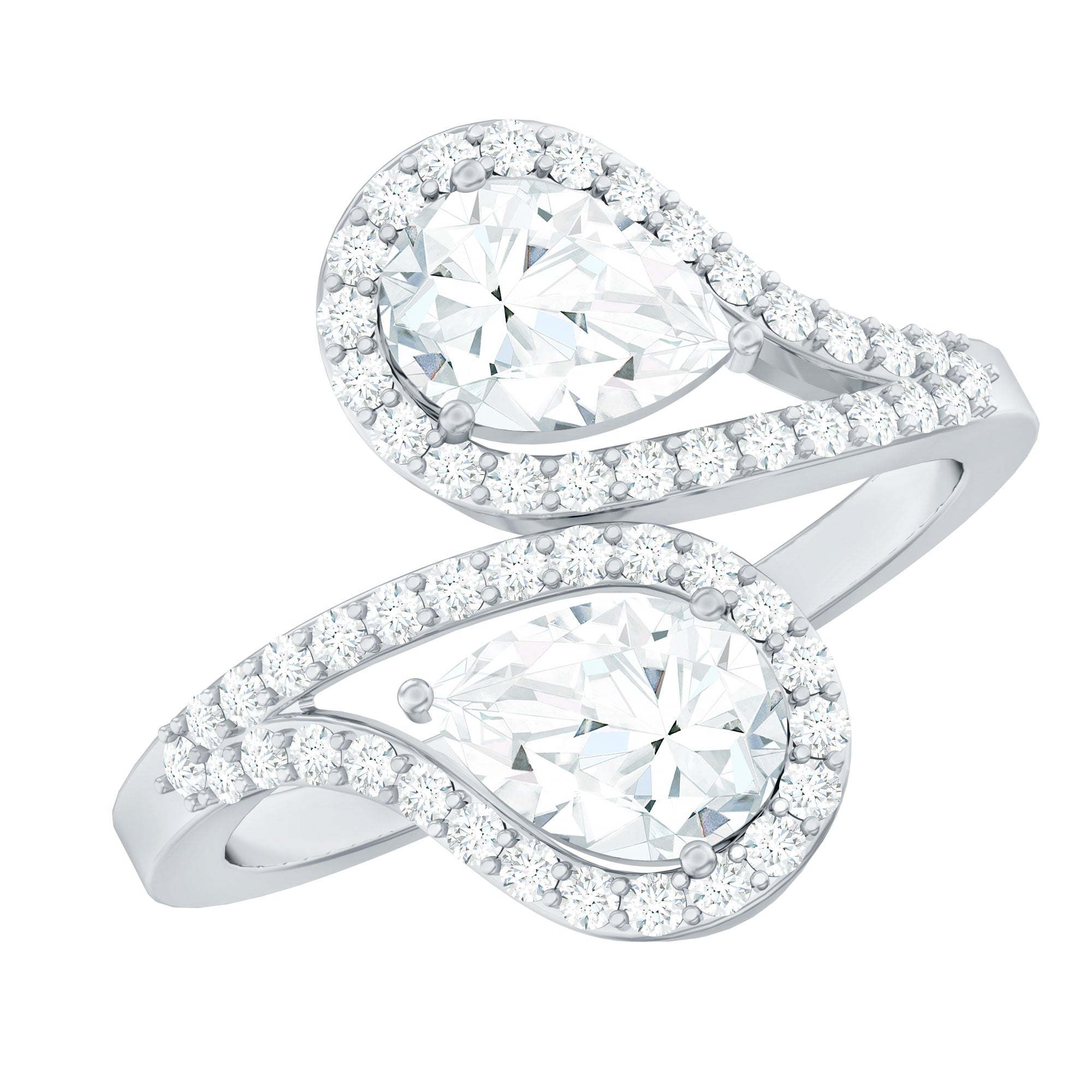 Certified Lab Diamond Toi Et Moi Designer Engagement Ring