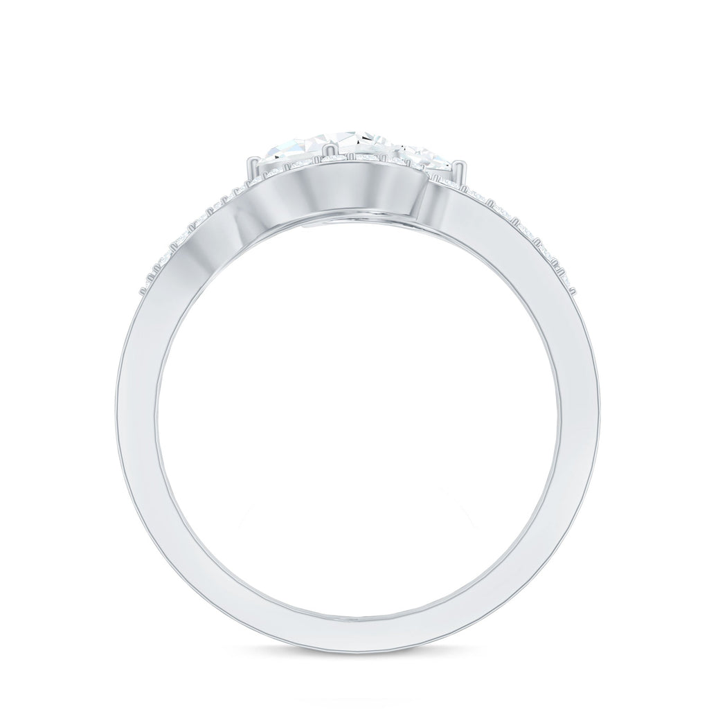 Certified Lab Diamond Toi Et Moi Designer Engagement Ring