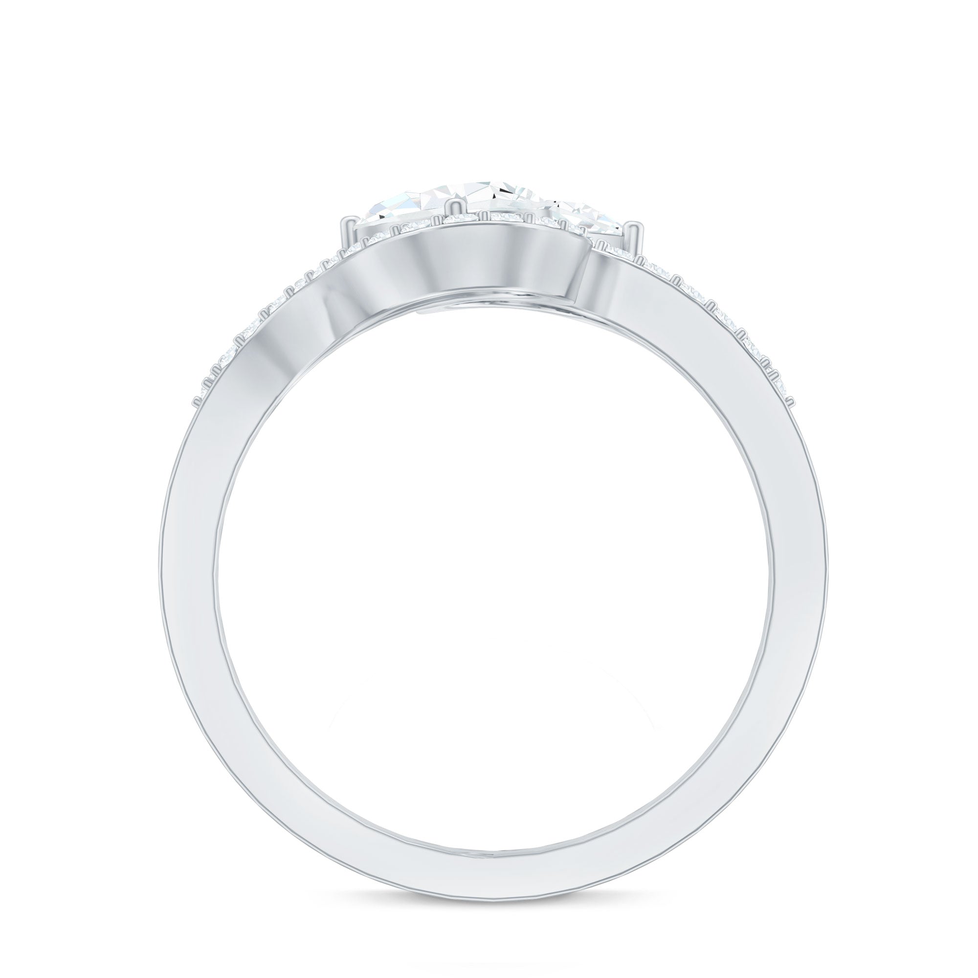 Certified Lab Diamond Toi Et Moi Designer Engagement Ring