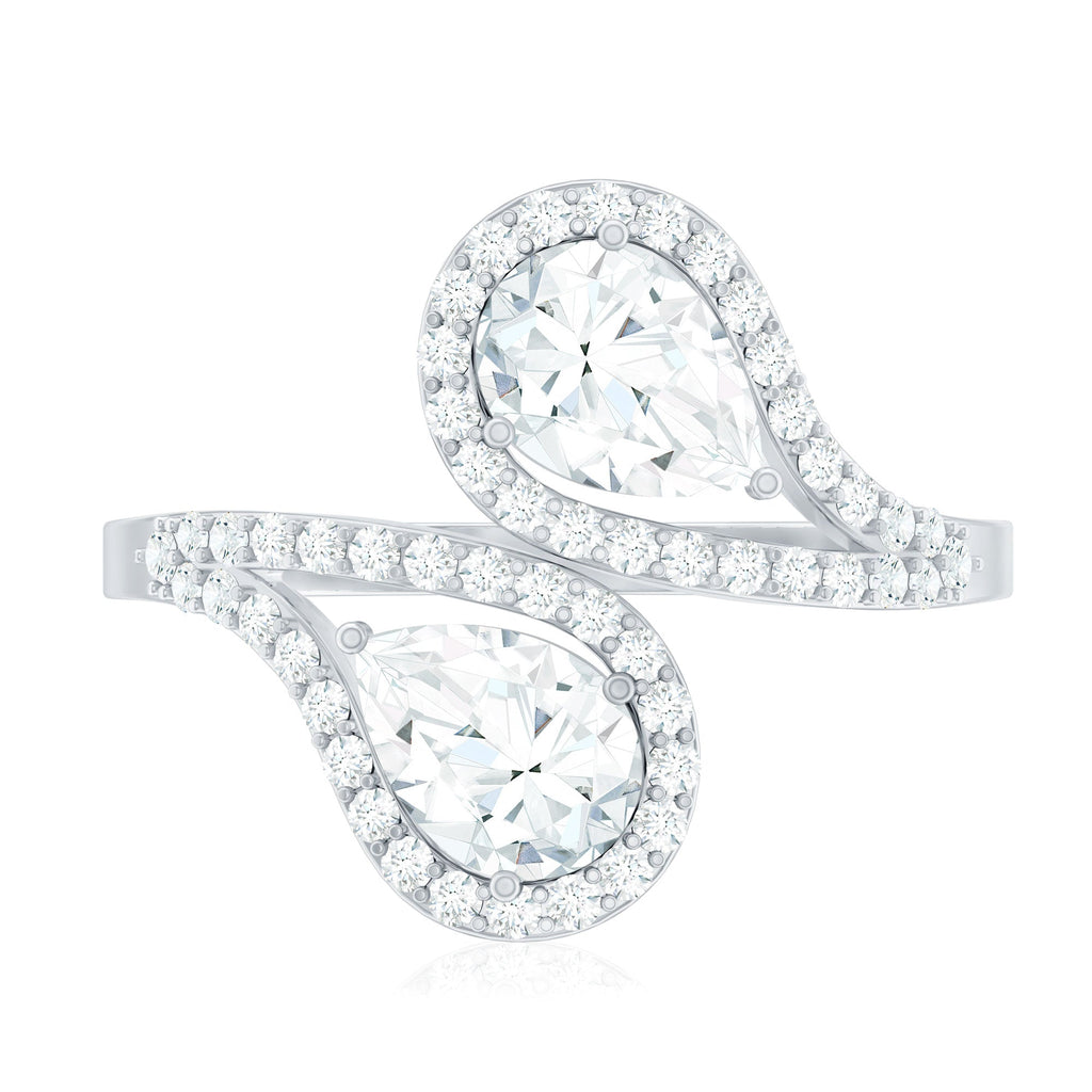 Certified Lab Diamond Toi Et Moi Designer Engagement Ring