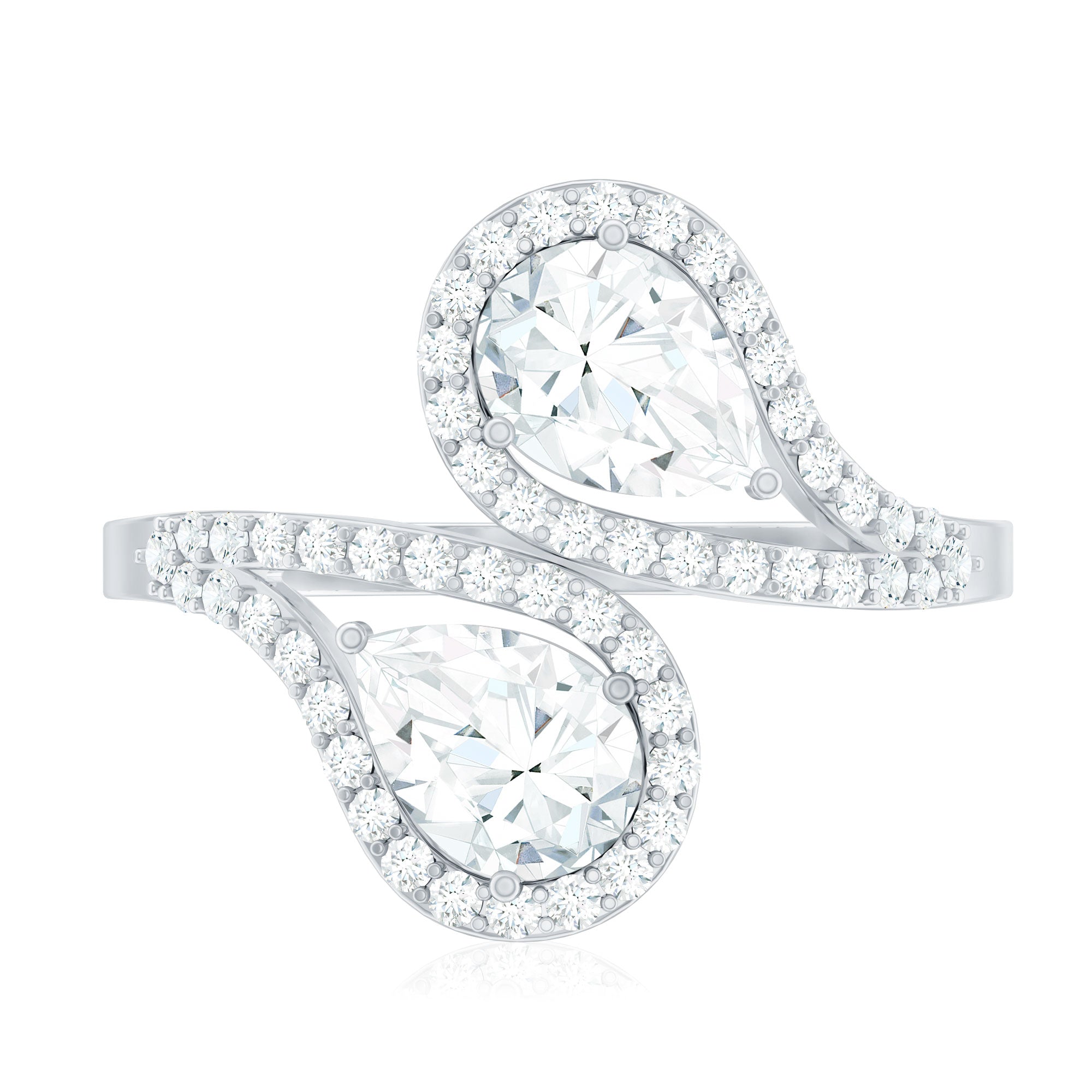 Certified Lab Diamond Toi Et Moi Designer Engagement Ring