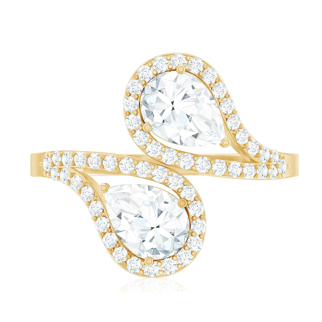 Certified Lab Diamond Toi Et Moi Designer Engagement Ring