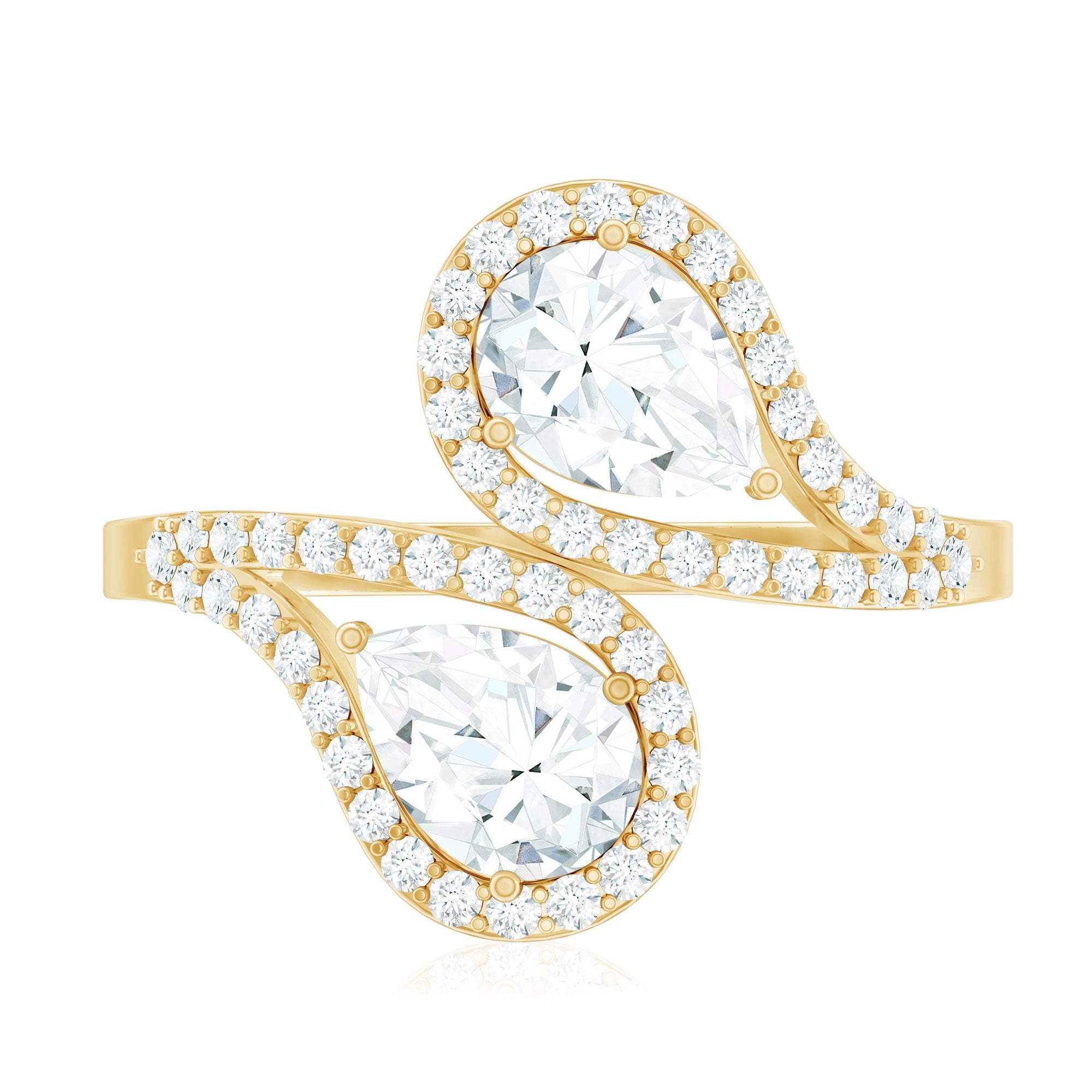 Certified Lab Diamond Toi Et Moi Designer Engagement Ring