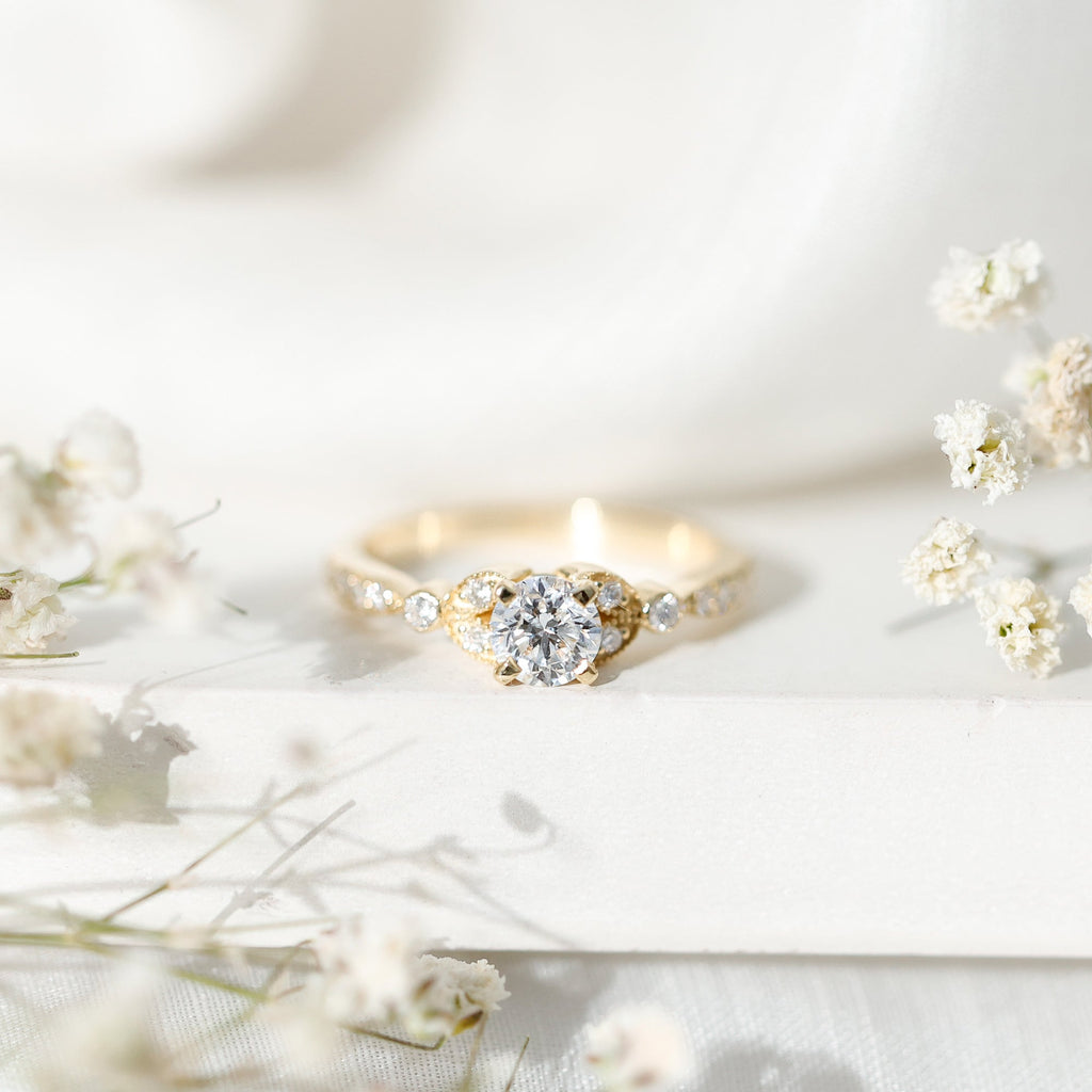 Certified Lab Grown Diamond Minimal Engagement Ring
