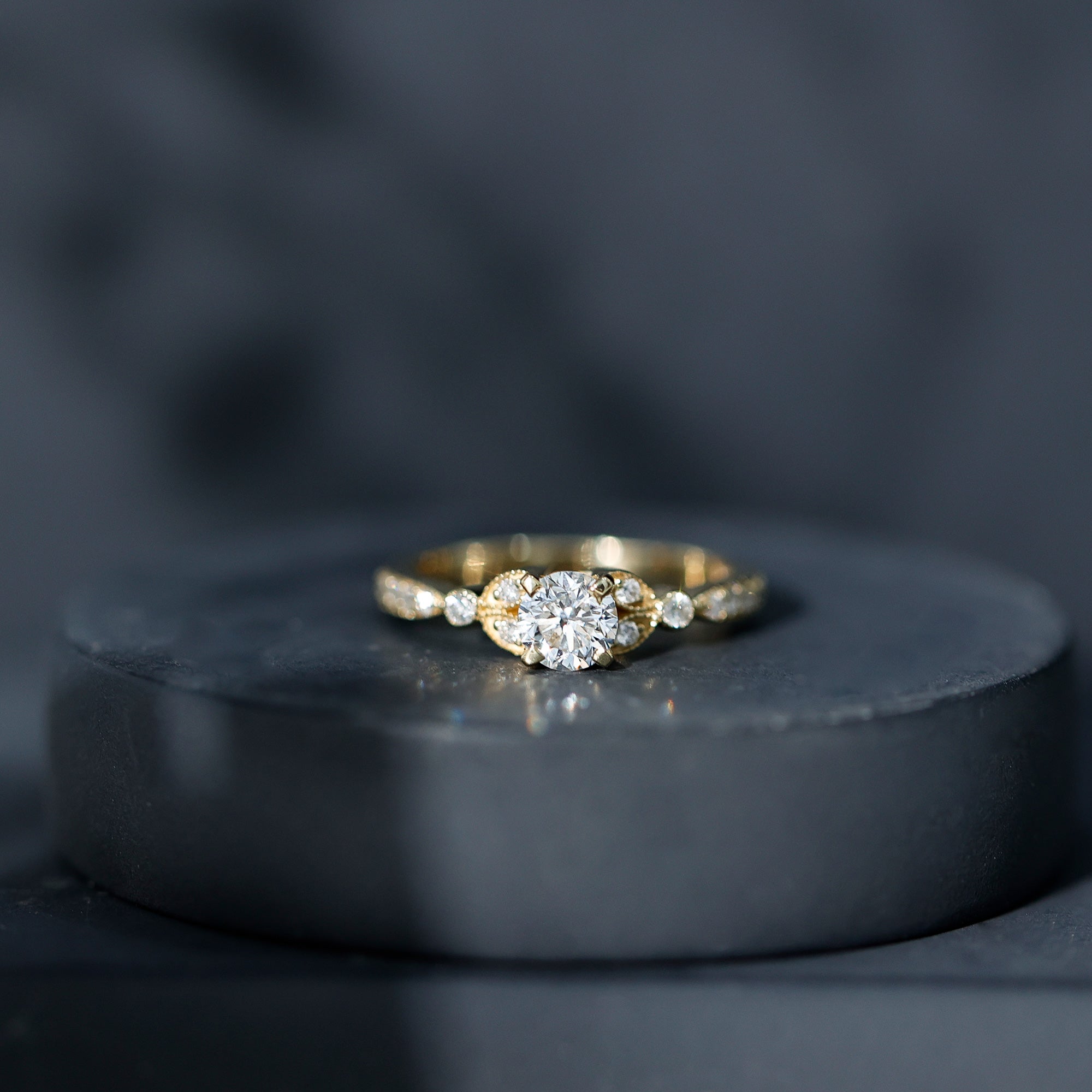 Certified Lab Grown Diamond Minimal Engagement Ring