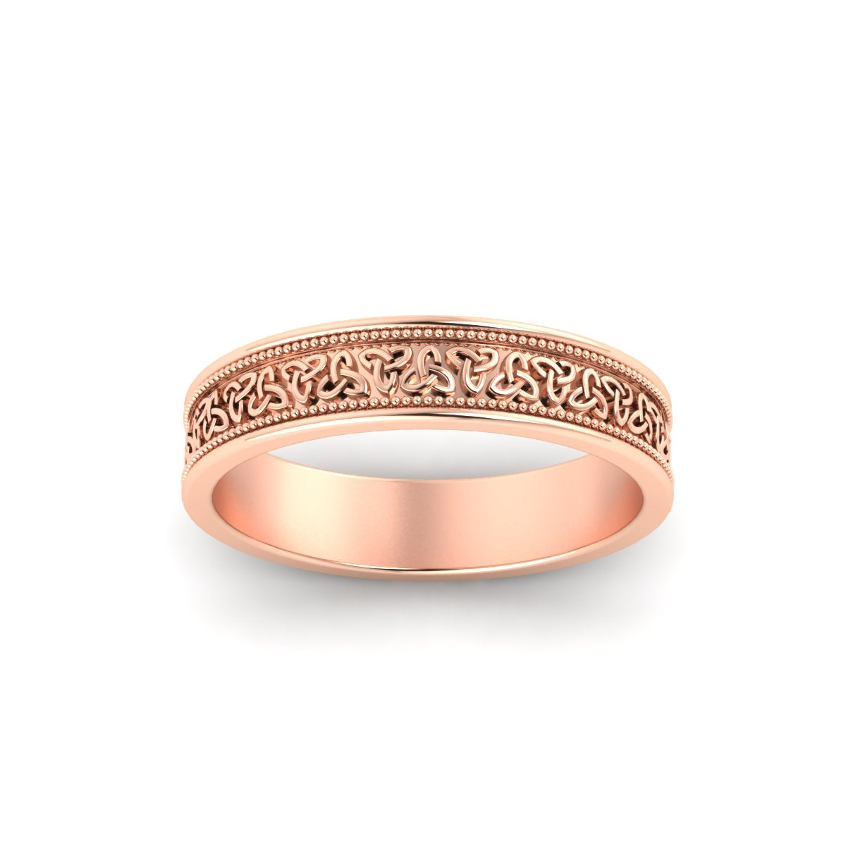 Celtic Mens Gold Band Rings
