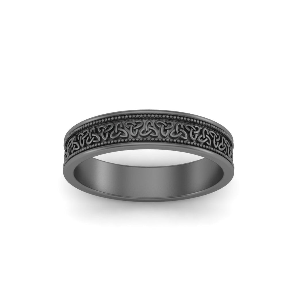 Celtic Mens Gold Band Rings