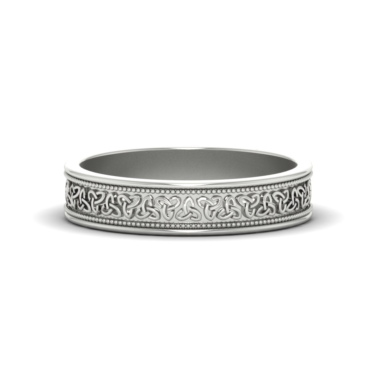 Celtic Mens Gold Band Rings