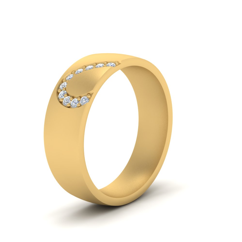 Mens Anniversary Band With Diamonds