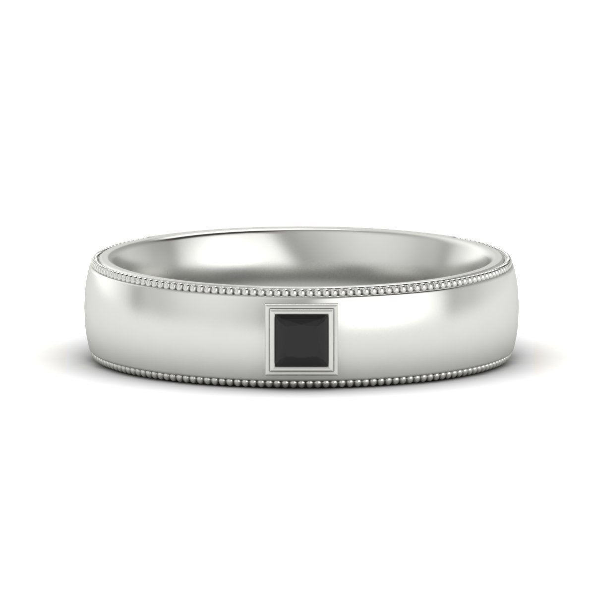 Princess Cut Mens Comfort Fit Promise Ring