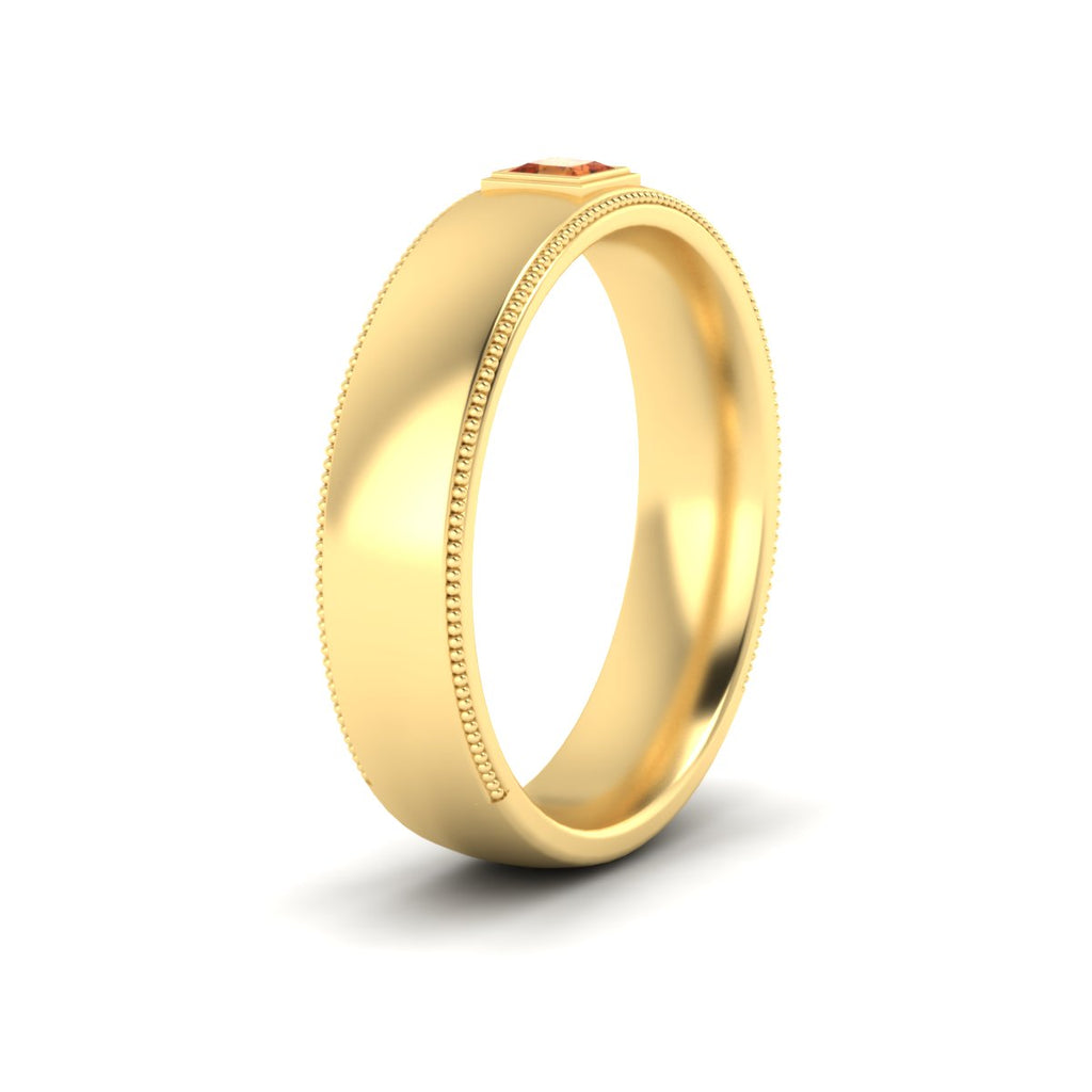 Princess Cut Mens Comfort Fit Promise Ring