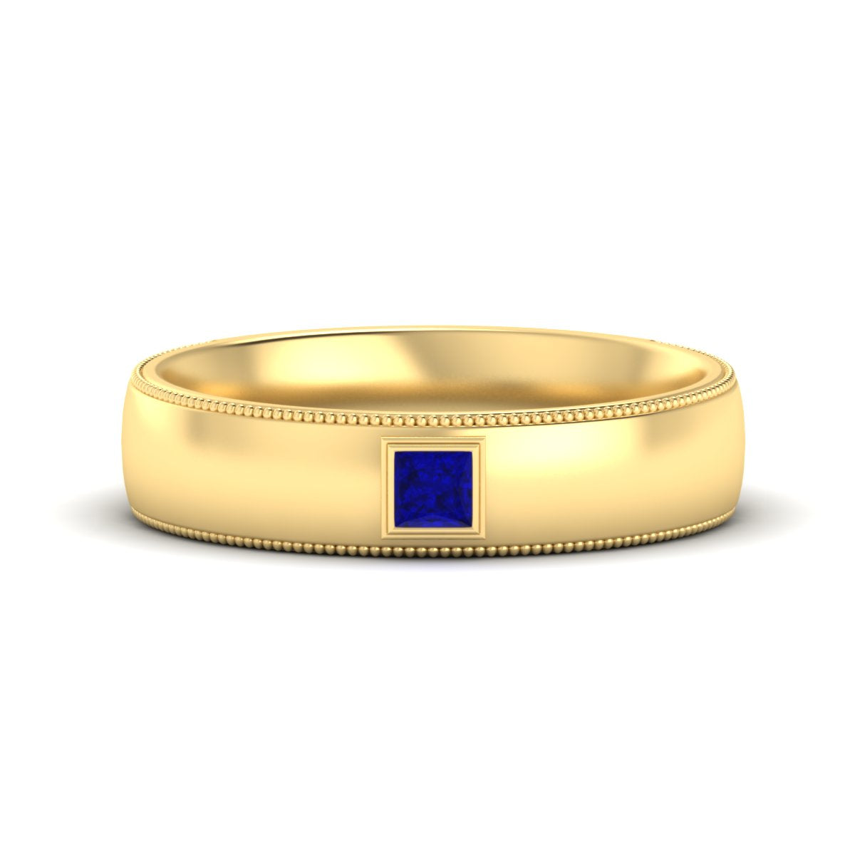 Princess Cut Mens Comfort Fit Promise Ring