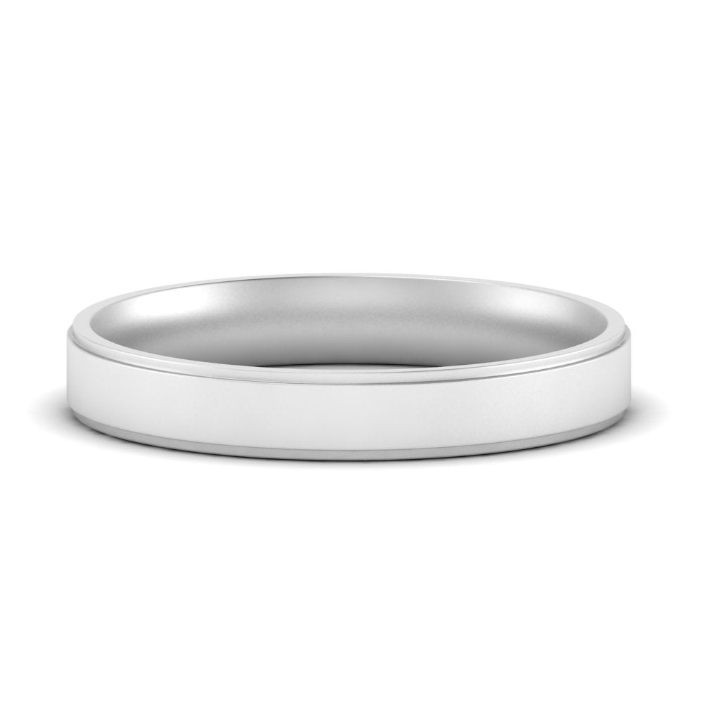 4 mm Steps Edge Comfort Fit Mens Band