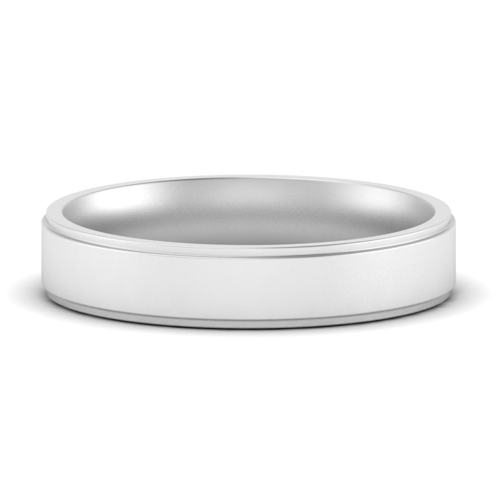 4 mm Steps Edge Comfort Fit Mens Band