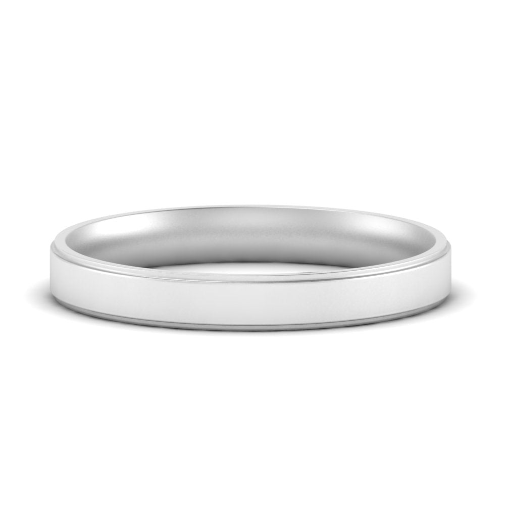 4 mm Steps Edge Comfort Fit Mens Band