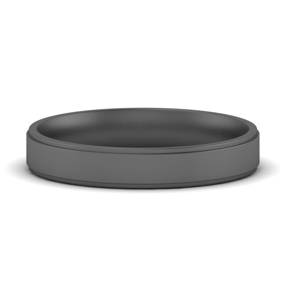 4 mm Steps Edge Comfort Fit Mens Band